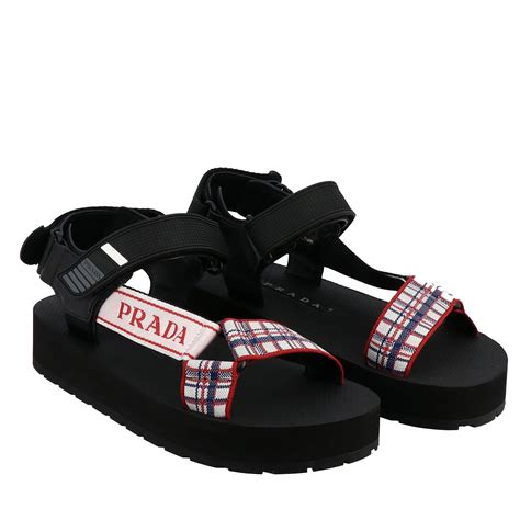 prada multi-strap rubber sandals|Prada sandals for women.